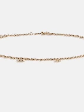 Devil Wears Prada Gold-Tone Twisted Chain Charm Belt